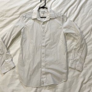 Calvin Klein dress shirt white striped M